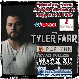 SOLD OUT: Tyler Farr: A Night of Music to Support St. Jude @ The Bluestone | Columbus | Ohio | United States