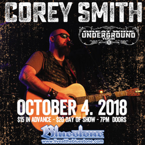 Corey Smith LIVE October, 4th @ The Bluestone  | Columbus | Ohio | United States