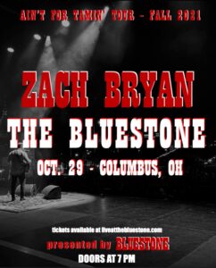 SOLD OUT Zach Bryan Live October 29, 2021 @ The Bluestone