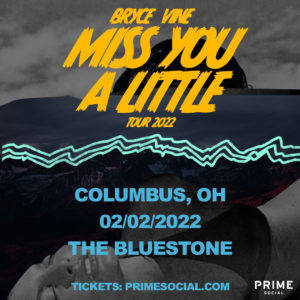 Bryce Vine Live February 2, 2022 @ The Bluestone