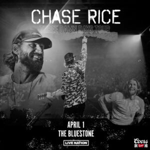 Chase Rice April 1, 2023 @ The Bluestone